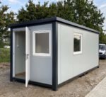 Oficina contenedor 6,00 x 2,40m con WC, ducha y cocina americana