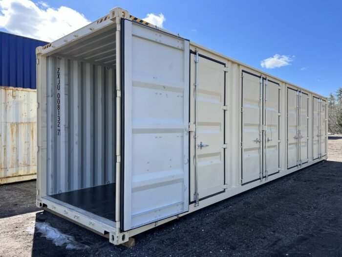 Contenedor de almacenamiento de 40 pies High Cube, de un solo viaje, con puertas laterales - Imagen 12