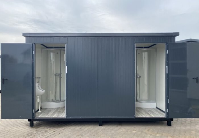Contenedor sanitario 4x2m WC doble con duchas - Imagen 2