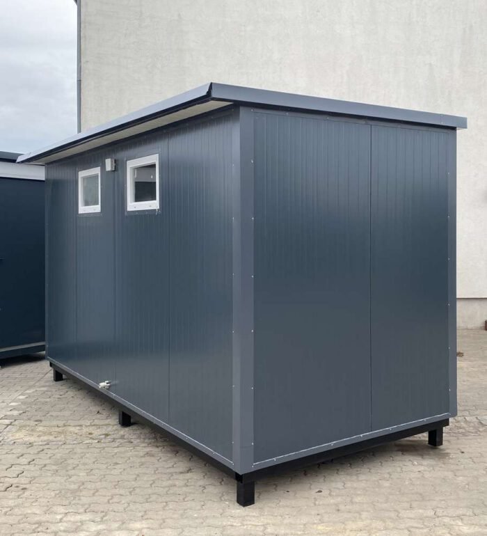 Contenedor sanitario 4x2m WC doble con duchas - Imagen 1