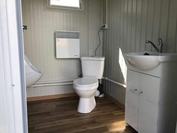 Contenedor sanitario + WC + ducha + cisterna - Imagen 7