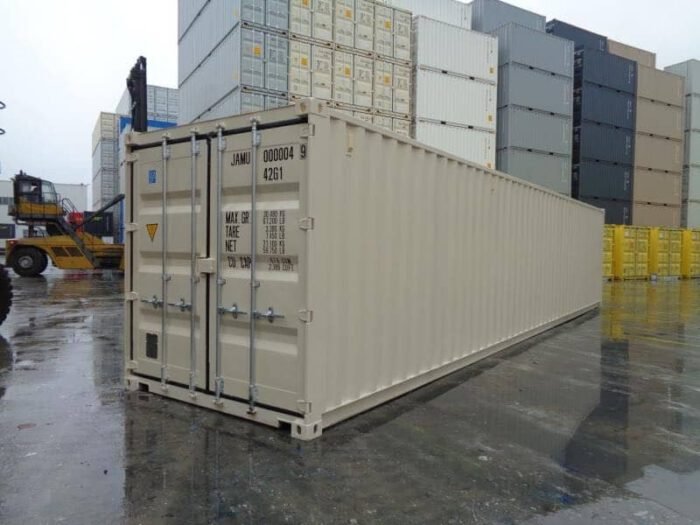 Contenedor marítimo de 40 pies beige – nuevo - Imagen 1
